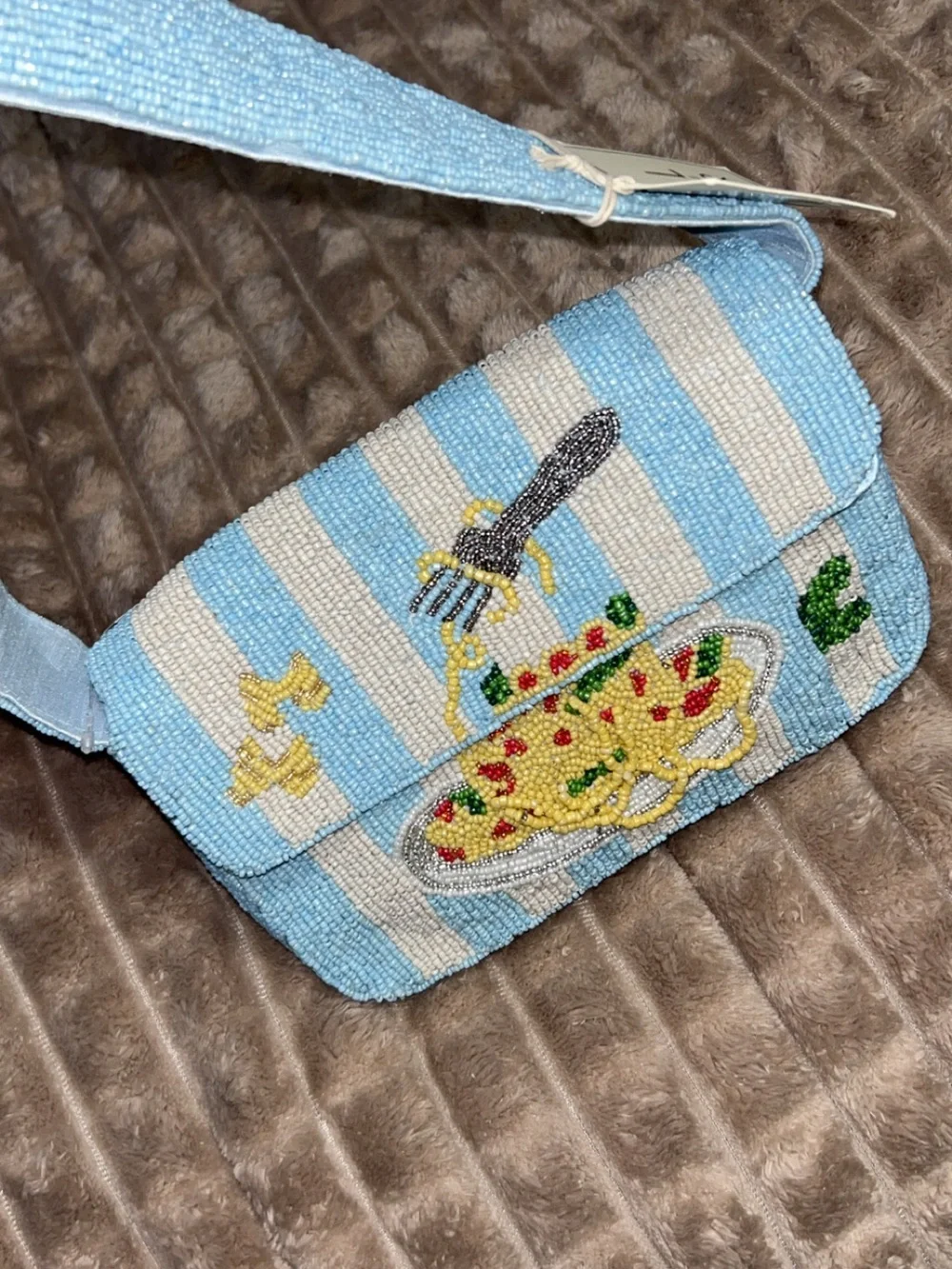 NWT Beaded Sol & Mer - Pasta Shoulder Bag